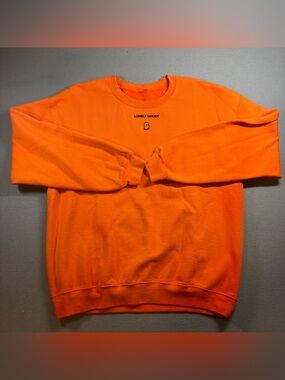 LONELY GHOST Orange Crewneck Sweatshirt